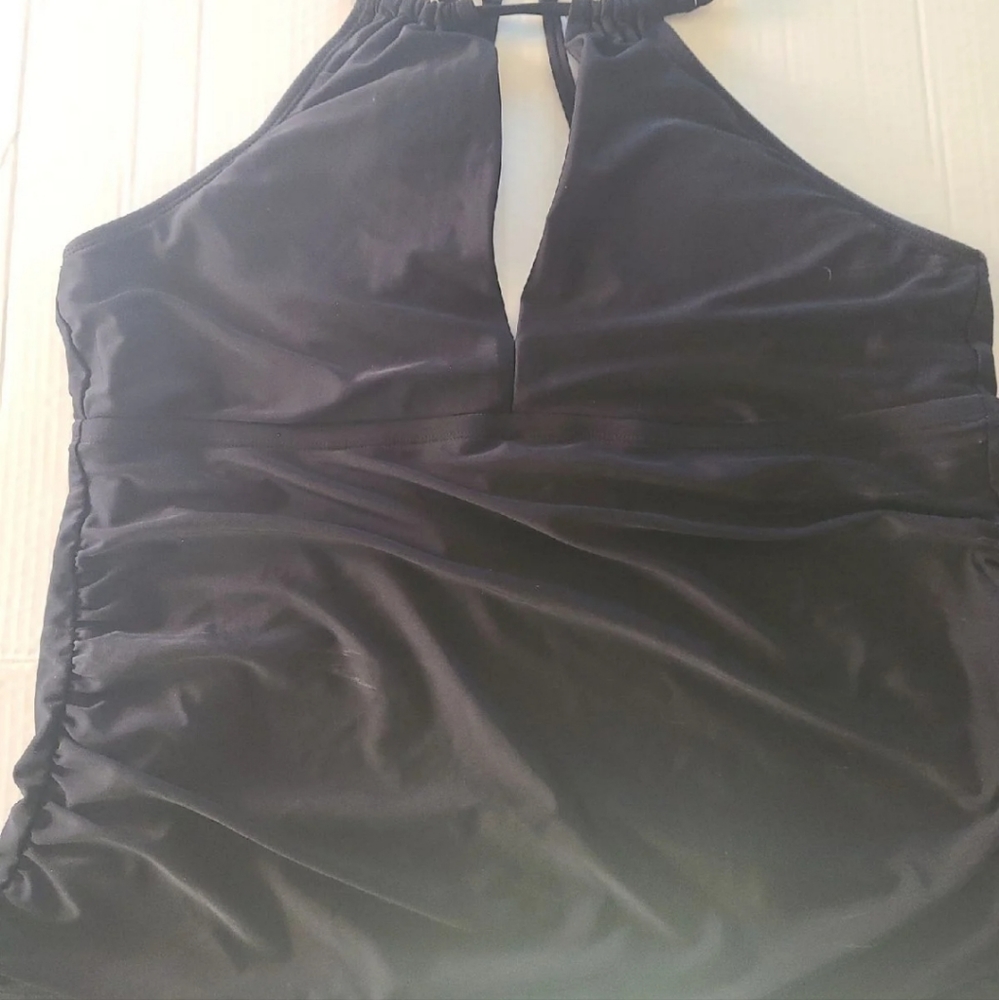 Black swim top